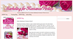 Desktop Screenshot of marketingforromancewriters.org